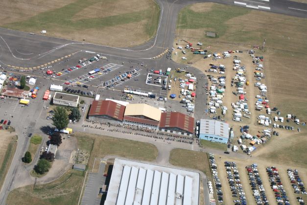 vue aerienne du site